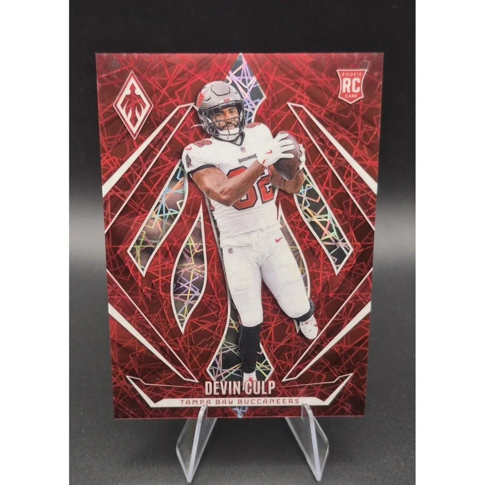 2024 Panini Phoenix Football Devin Culp #176 Red Lazer /199 (RC) Buccaneers